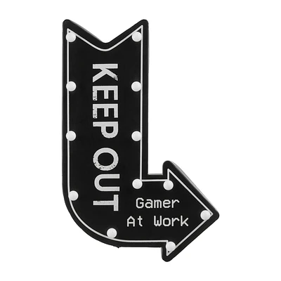 Illuminated Keep Out Sign