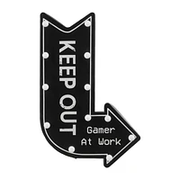 Illuminated Keep Out Sign