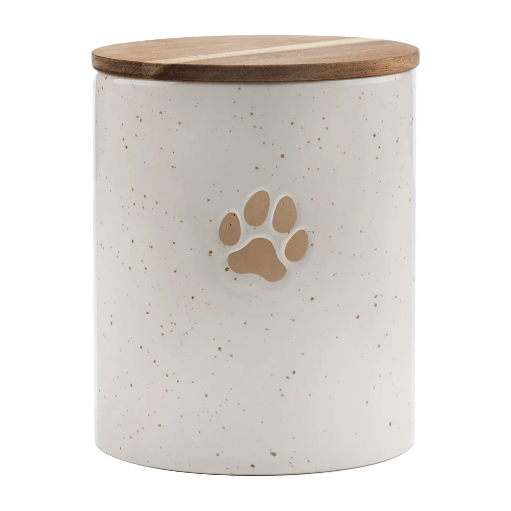 Speckled Ceramic Dog Cookie Jar