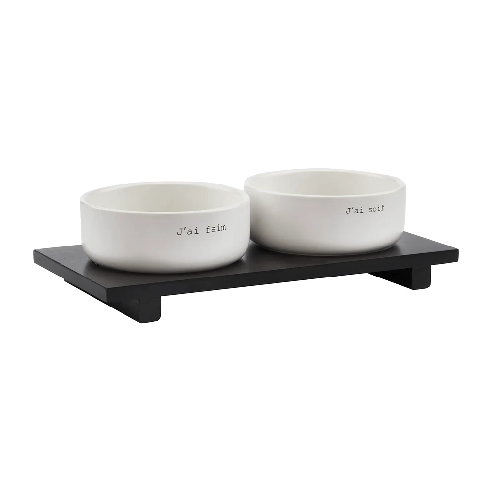 Set of 2 pet bowls