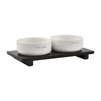 Set of 2 pet bowls