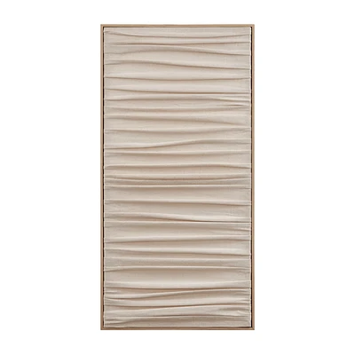 Pleated Linen Framed Art