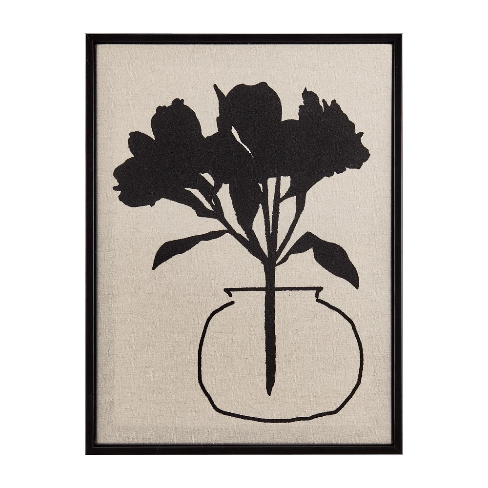 Bouquet of Black Flowers Framed Art