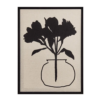 Bouquet of Black Flowers Framed Art