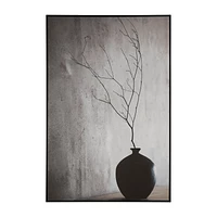Branch in Black Vase Framed Art