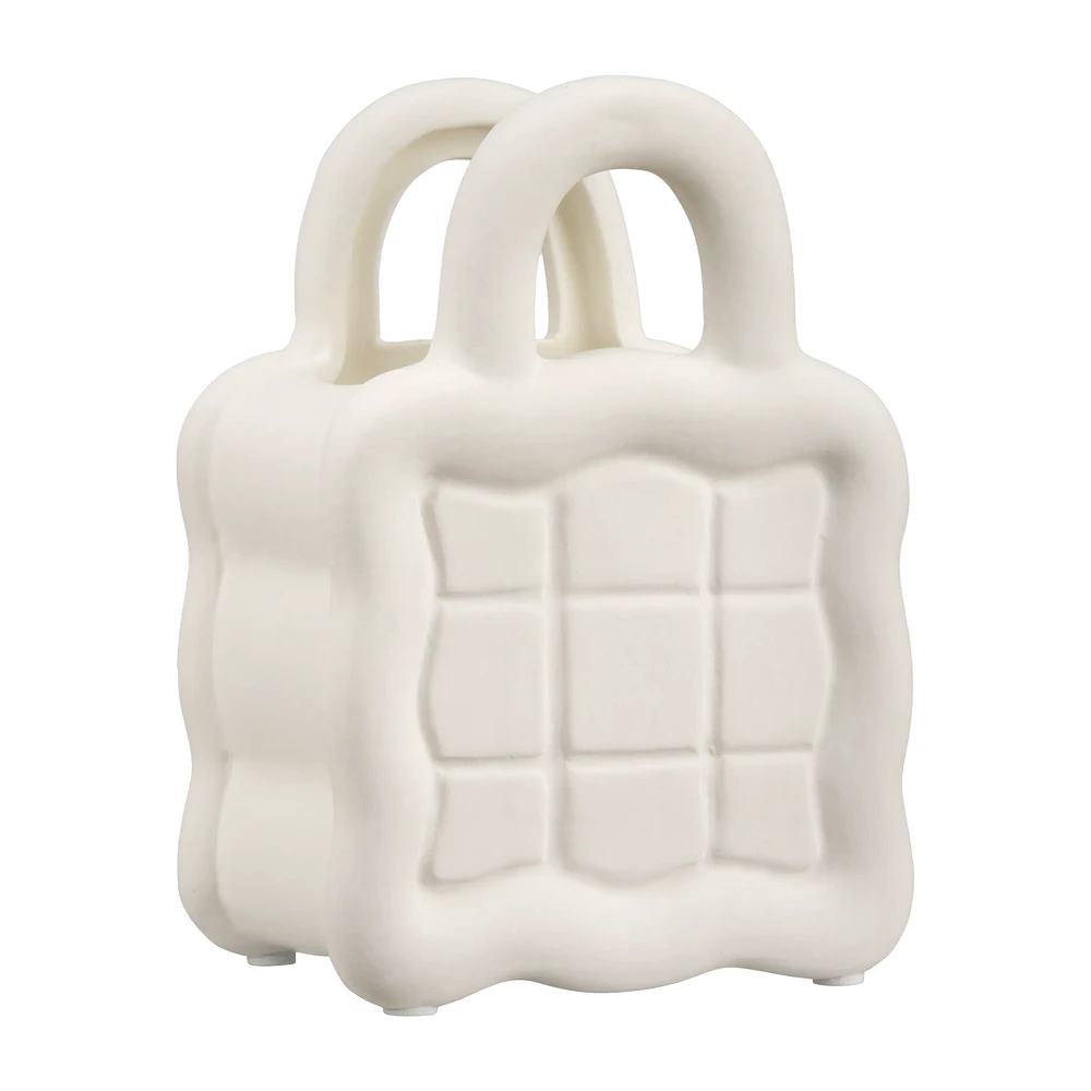White Ceramic Purse