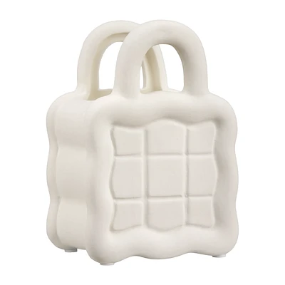 White Ceramic Purse