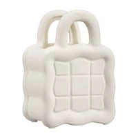 White Ceramic Purse