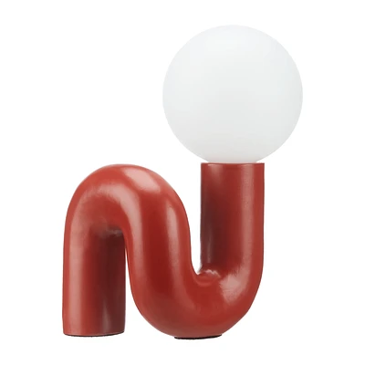 Red Wiggly Table Light
