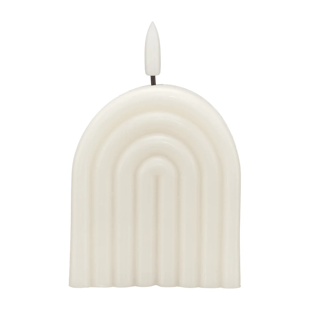 Rainbow-shaped LED candle