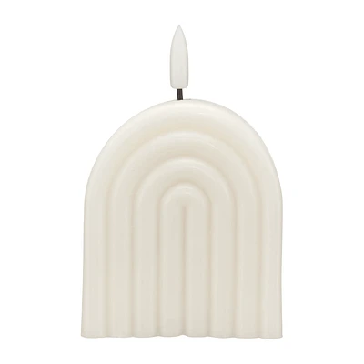 Rainbow-shaped LED candle