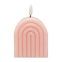 Rainbow-shaped LED candle