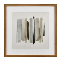 Sage Lines Framed Art