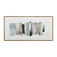 Blue Stokes Framed Art