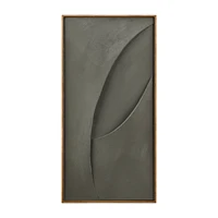 Green Abstract Framed Art