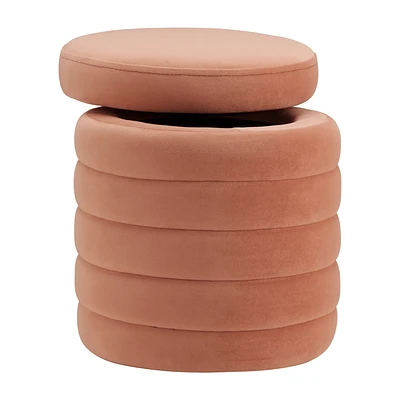 Velvet Ottoman With Storage