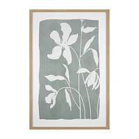 Simple Sage Stems Framed Art