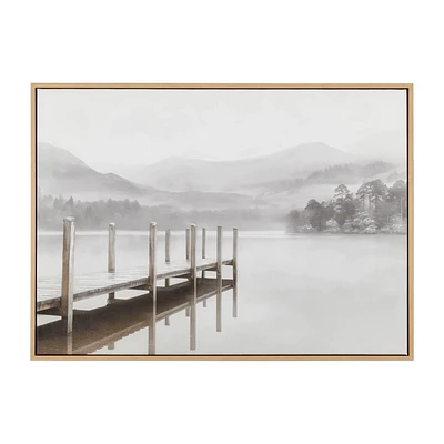 Quiet Dock Printed Canvas