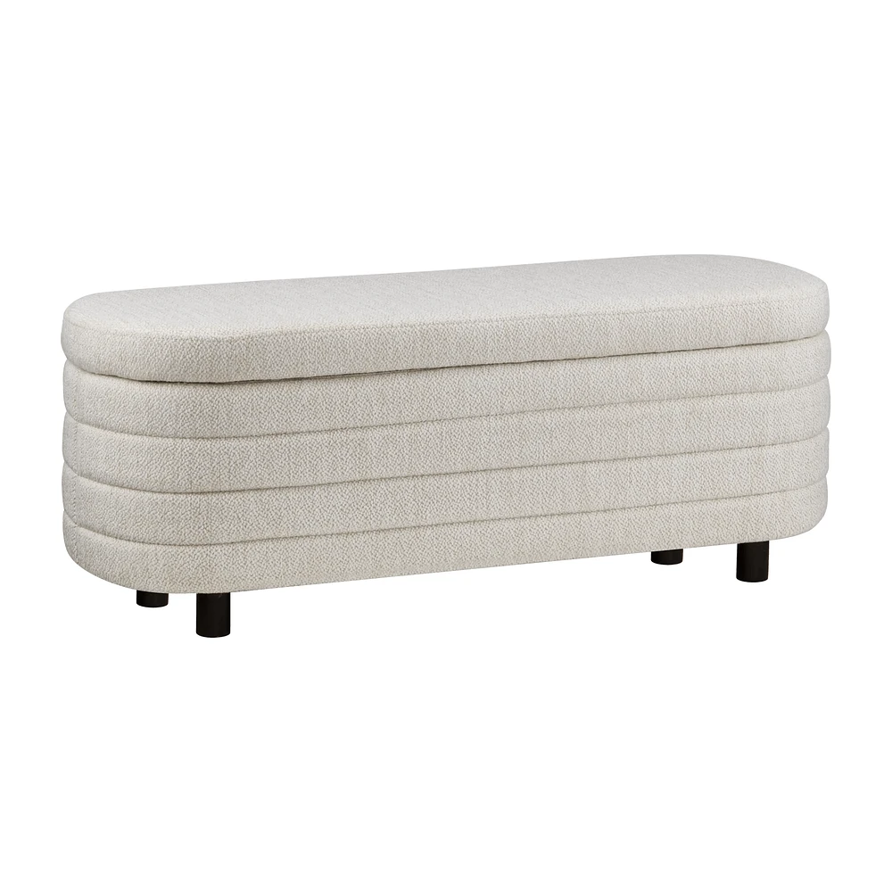 Fabric Ottoman with Storage