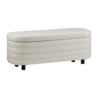 Fabric Ottoman with Storage