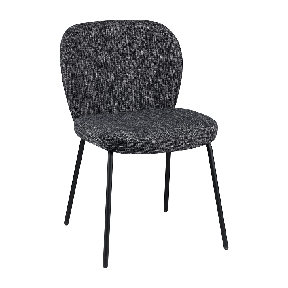 Fabric and Metal Dining Chair