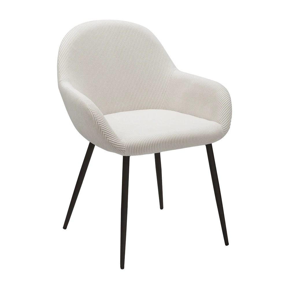Fabric and Metal Dining Chair
