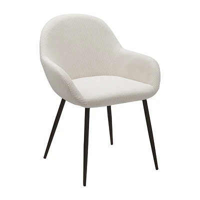 Fabric and Metal Dining Chair