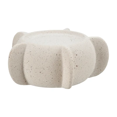 White Ceramic Candle Holder