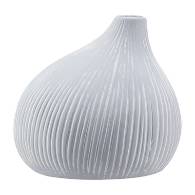 Ceramic Stripped Table Vase