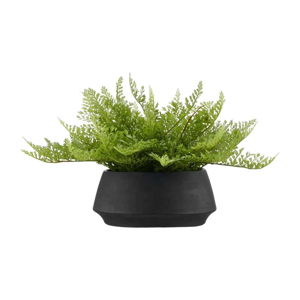 Pot with Artificial Fern