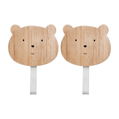 Set of 2 Bear Wall Hooks
