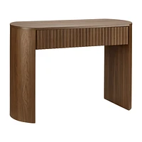 Walnut Console with Drawer