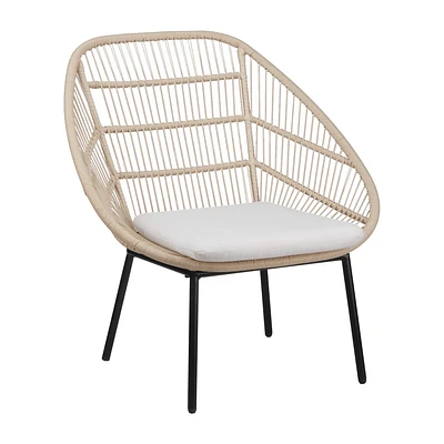 Outdoor Lounge Chair with Seat Cushion