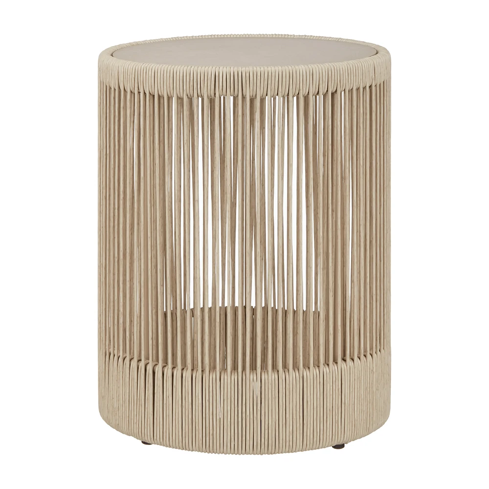 Side Table with Metal Top