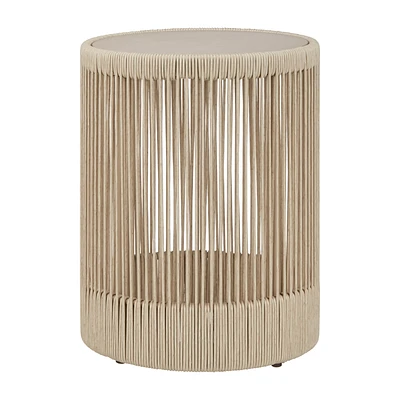 Side Table with Metal Top