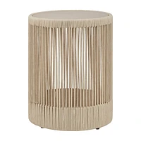 Side Table with Metal Top