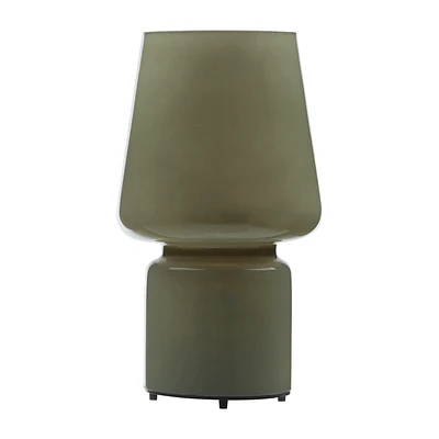 Khaki Glass Table Lamp