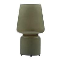 Khaki Glass Table Lamp