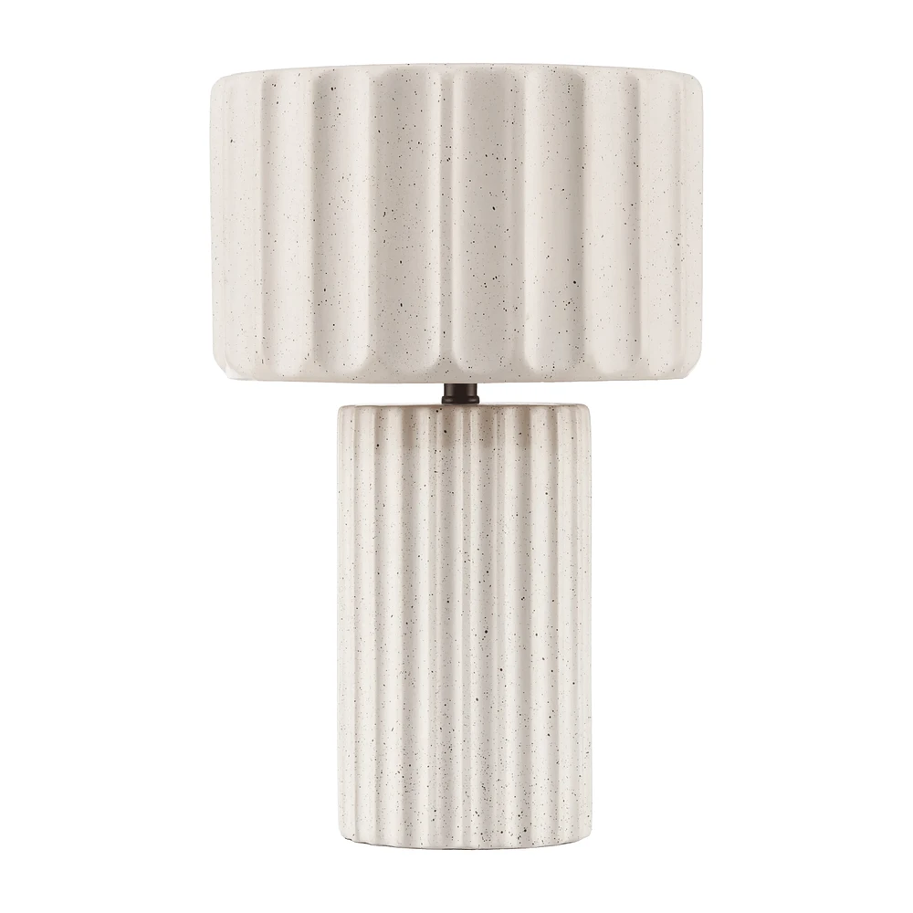 Ribbed Ceramic Table Lamp