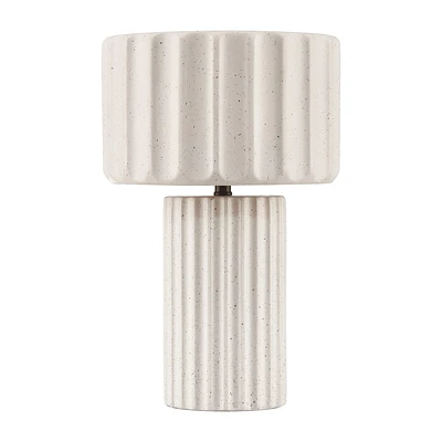 Ribbed Ceramic Table Lamp