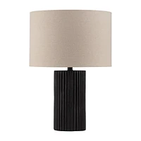 Black Wood Table Lamp
