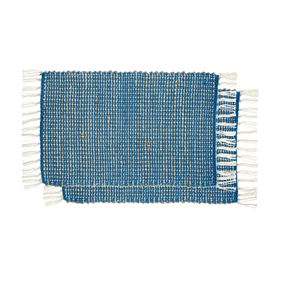 Set of 2 Blue Placemats