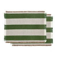 Set of 2 Striped Placemats