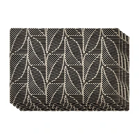 Set of 4 Leaf Print Placemats