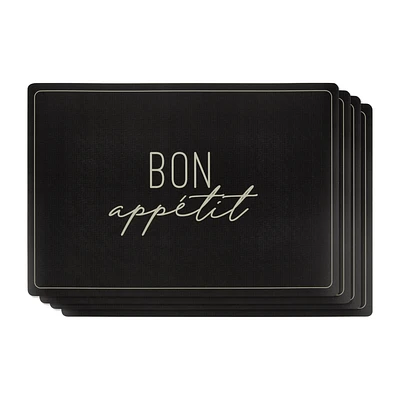 Set of 4 Bon AppÃ©tit Placemats