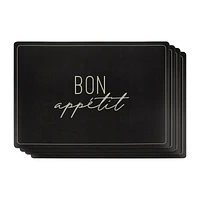 Set of 4 Bon AppÃ©tit Placemats