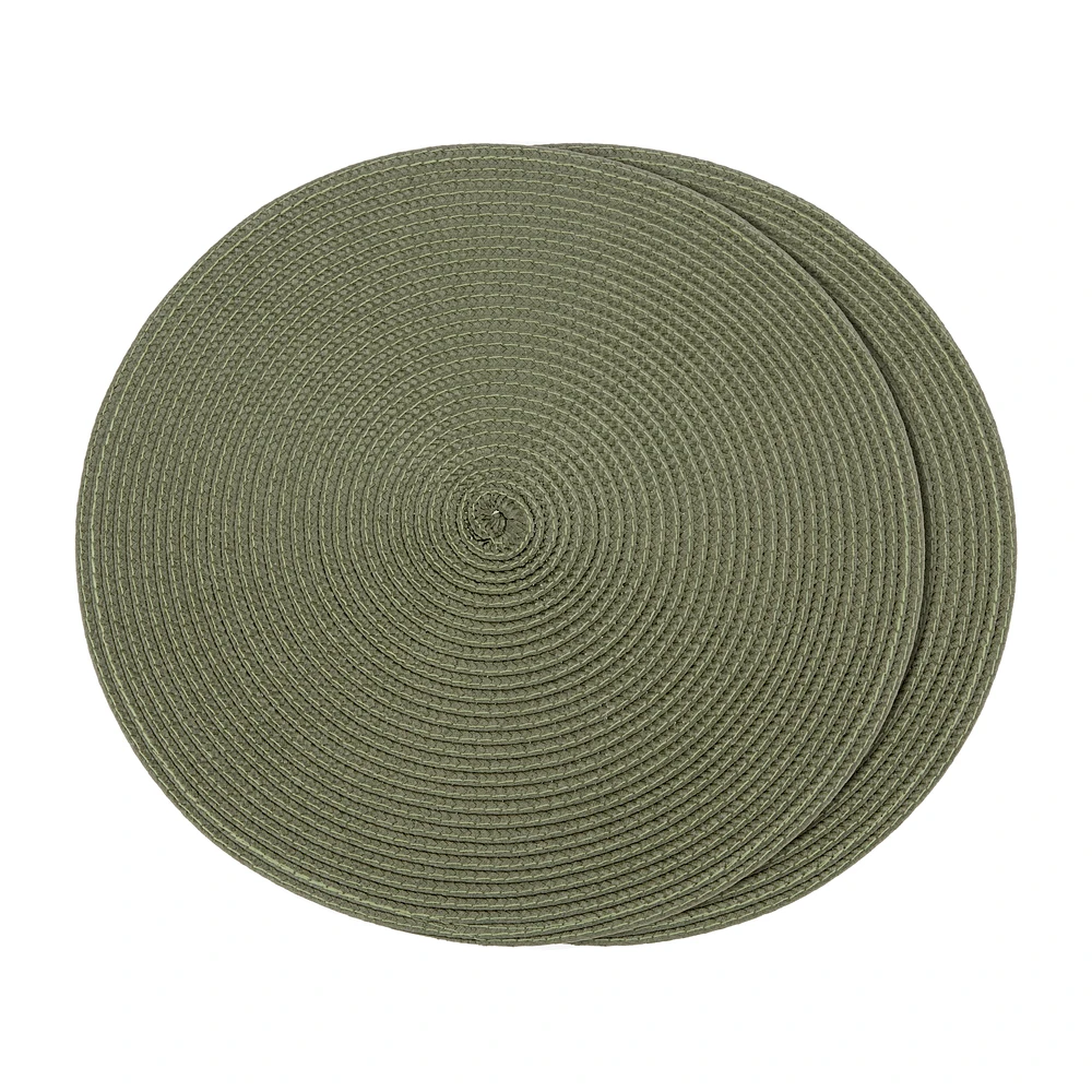 Set of 2 Round Placemats