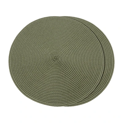 Set of 2 Round Placemats