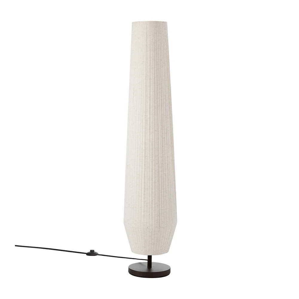 Linen Tube Floor Lamp