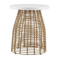 Cement Table Top Acapulco Side Table